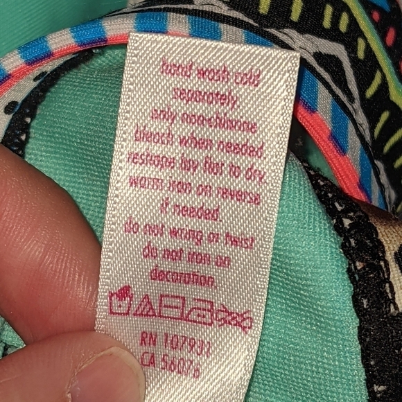 Justice Girl's Flutter Halter Style Bikini Top 14 - Picture 6 of 6